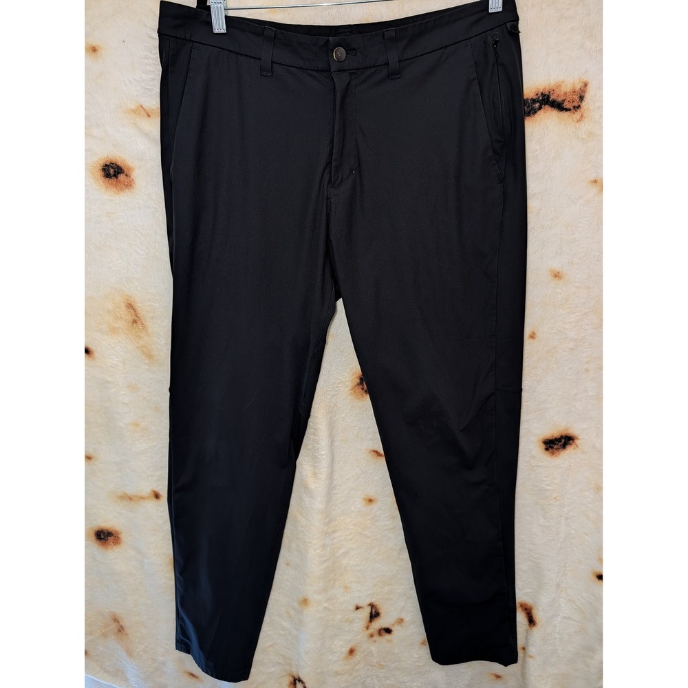 Lululemon Commission Slim-Fit Pant 36 Warpstreme Black Mens 36 LM5974S